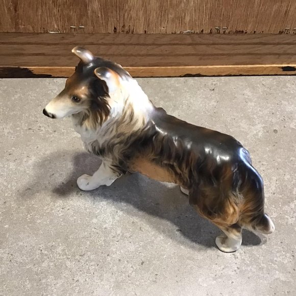 Vintage Ceramic Collie Dog Figurine - Picture 2 of 9